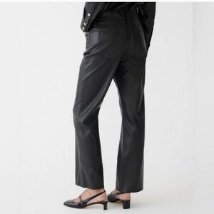 JCREW Womens Size 29  Black Faux Leather Pants NWT